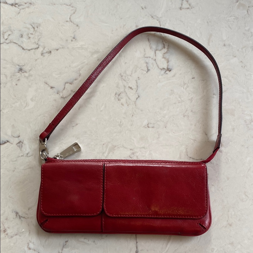 HOBO International Red Leather Shoulder Bag
